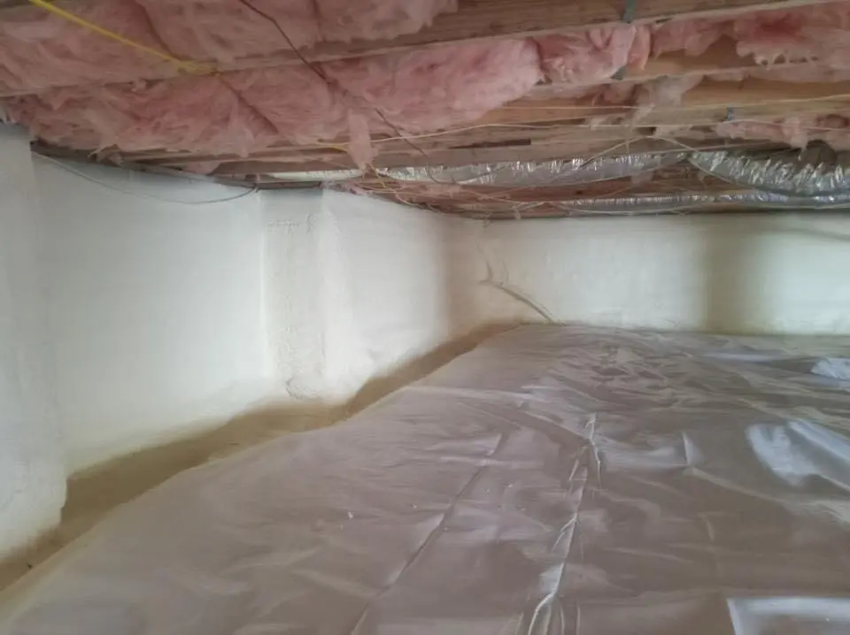 Crawl space encapsulation with closed-cell spray foam for Spray Foam Roofing Repair in Appleton